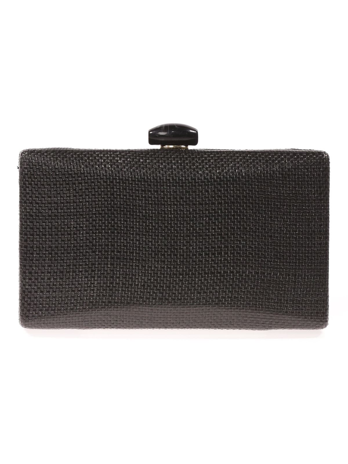 CLUTCH FIESTA EFECTO RAFIA ABALORIO NEGRO 41441 - Imagen 1