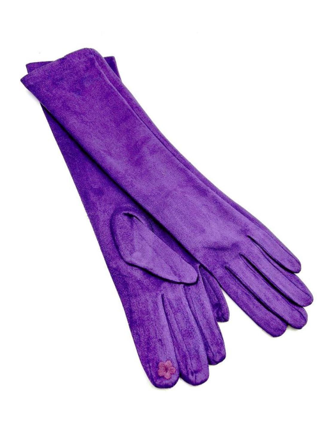 GUANTES FIESTA ANTELINA MORADO 37 CM - Imagen 1