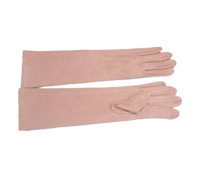 GUANTES FIESTA ANTELINA ROSA NUDE 37 CM - Imagen 1