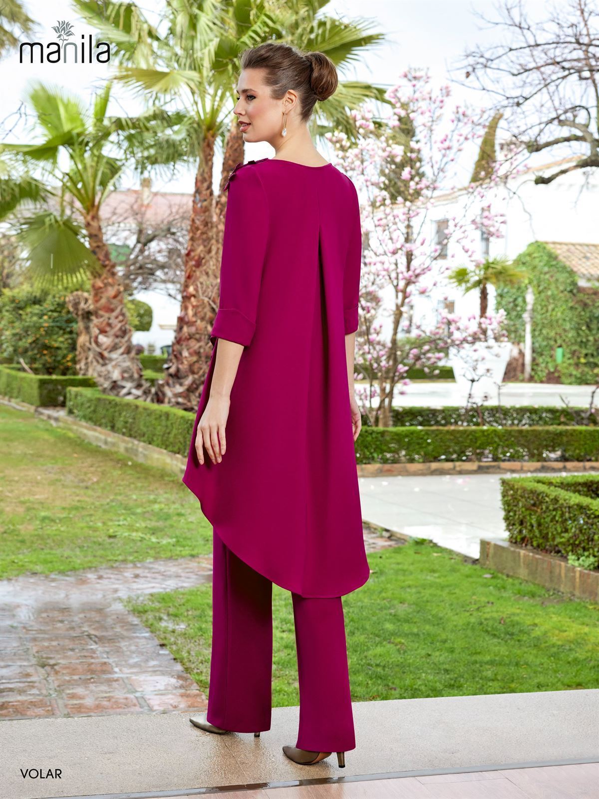 OUTLET TRAJE PANTALÓN MADRINA BODA MANILA - Imagen 2