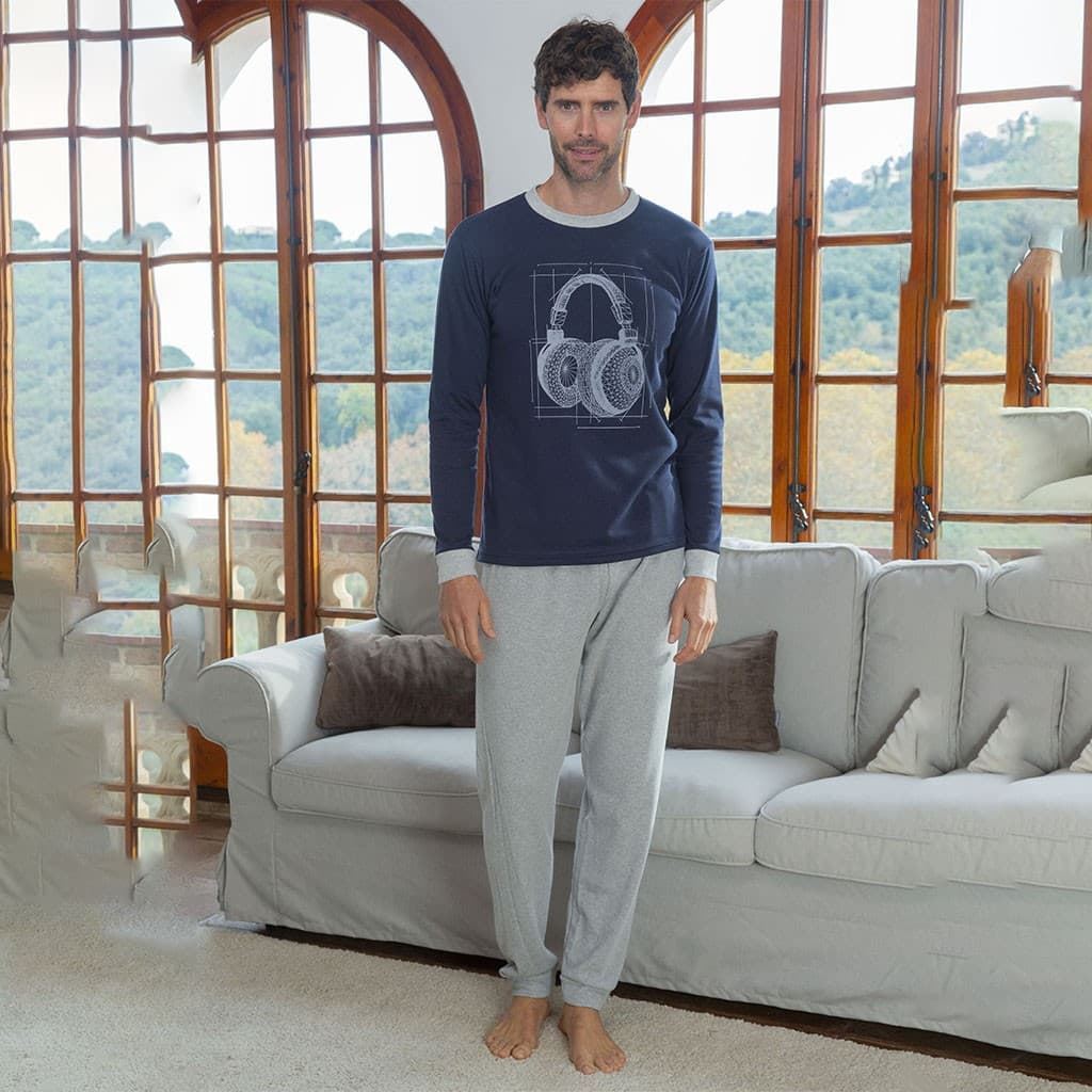 Pijama invierno hombre de manga larga MUSLHER