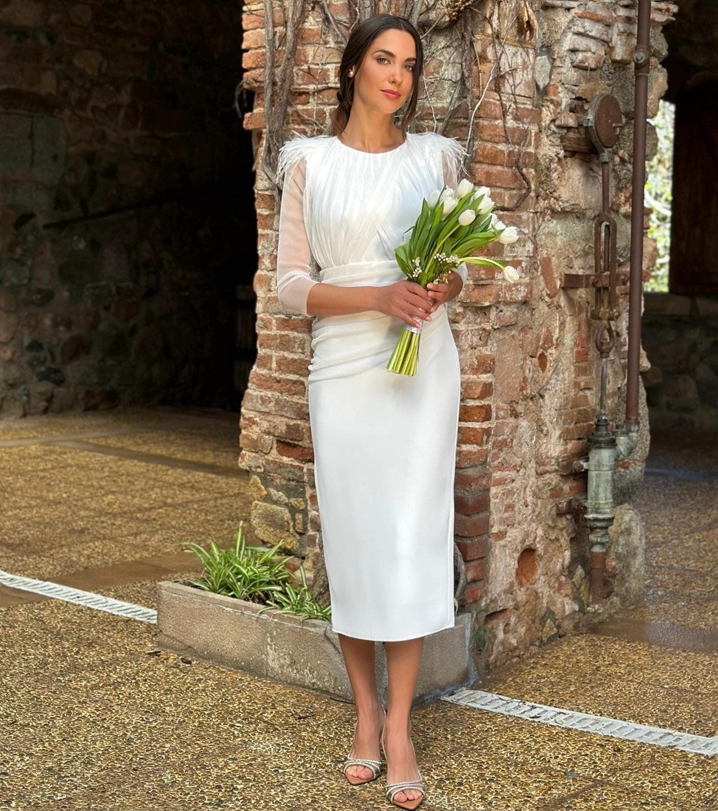 VESTIDO BLANCO CENTELLA 1000 - Imagen 1