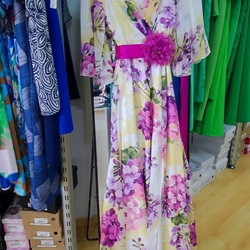 VESTIDO DE FIESTA ESTAMPADO JUAN MARCOS 2926 - Imagen 2